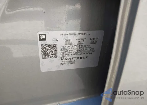 2025 Chevrolet Malibu Fwd 1Lt из США, поврежденный, VIN 1G1ZD5ST3SF156185